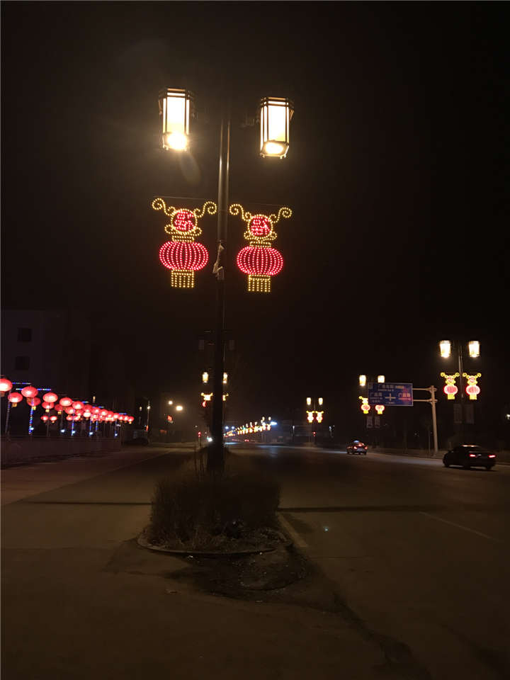 山西大同广灵县老城区路灯改造案例